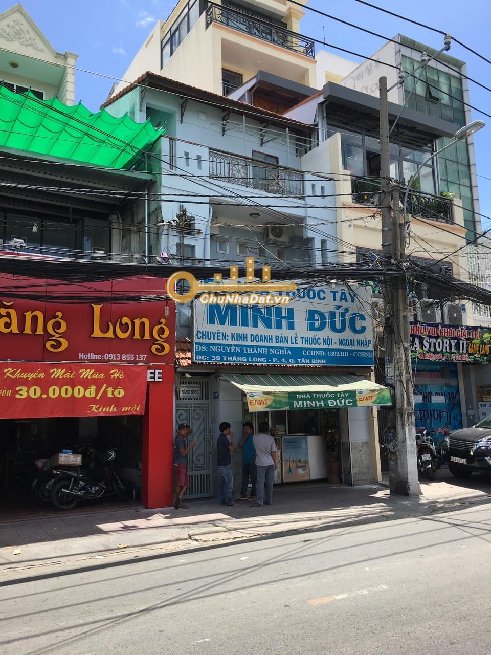 Read more about the article Bán Nhà 3 tầng Mặt tiền Thăng Long, Tân Bình ngang 5.5m hướng Đông Nam