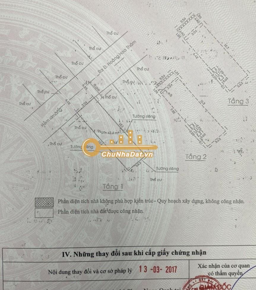 Read more about the article Bán Nhà 2 tầng Hẻm xe hơi Hoàng Hoa Thám, Bình Thạnh ngang 3.6m diện tích 44 m2 hướng Tây Bắc